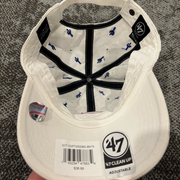 Women's Chicago Cubs '47 White MLB Spring Training Confetti Clean Up Adjustable - Picture 5 of 5